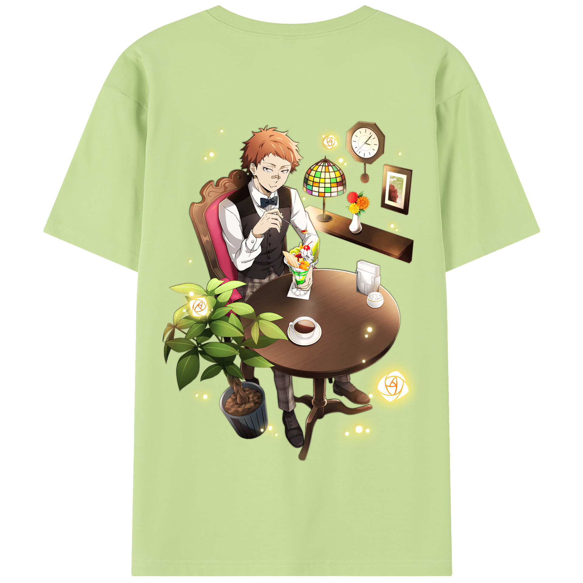 （画像用） 文豪ストレイドッグス Bungo Stray Dogs 綿100％半袖Tシャツ（背面プリント）